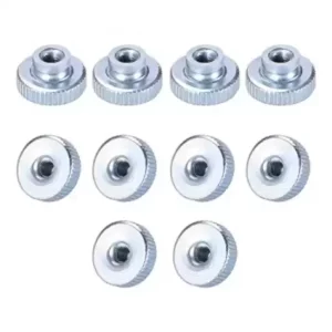 M3 Round Knobs with Collar Nickel Plating Nut For 3D Printer Heatbed Height Adjustment