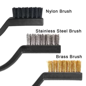 3D Printer Nozzle Cleaning 7Inch Stainless Steel Brass Copper Wire Toothbrush Tool for Nozzle-Block Hot Bed