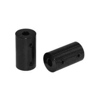 Aluminum Alloy Coupling Bore 5mm * 8mm Black  Shaft Coupler Screw Part For Stepper Motor