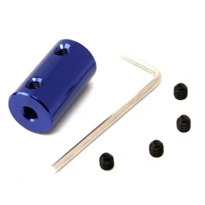 Aluminum Alloy Coupling Bore 5mm * 8mm Blue  Shaft Coupler Screw with L Shape Hex Key