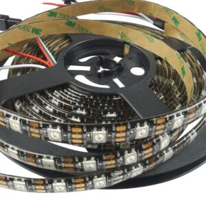 WS2812B 5050 RGB LED Strip 5 Meter 60LED/M Individual Addressable 5V Black PCB Non waterproof