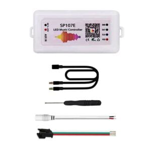 WS2812B WS2811 Led Pixels Strip SP107E Music Controller Bluetooth Smart Led Controller WS2813 WS2815 SK6812 APA102 DC5-24V