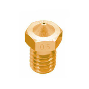 3D Printer V6 M6 Threaded E3D Brass Nozzle 0.5mm