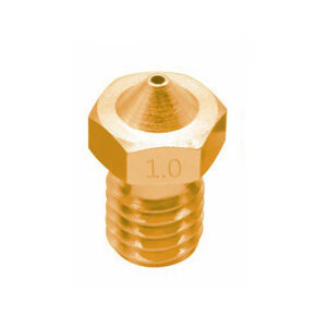 3D Printer V6 M6 Threaded E3D Brass Nozzle 1.0mm