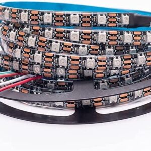 WS2812B LED Strip Individual Addressable 5 meter 60Pixels/m Black PCB SMD 5050 Waterproof IP65 DC5V