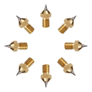 E3D V5 V6 Brass Nozzle M6 Threaded 0.4 mm  Removable Stainless Steel Tip For Ender-3 CR-10 V6 j-head