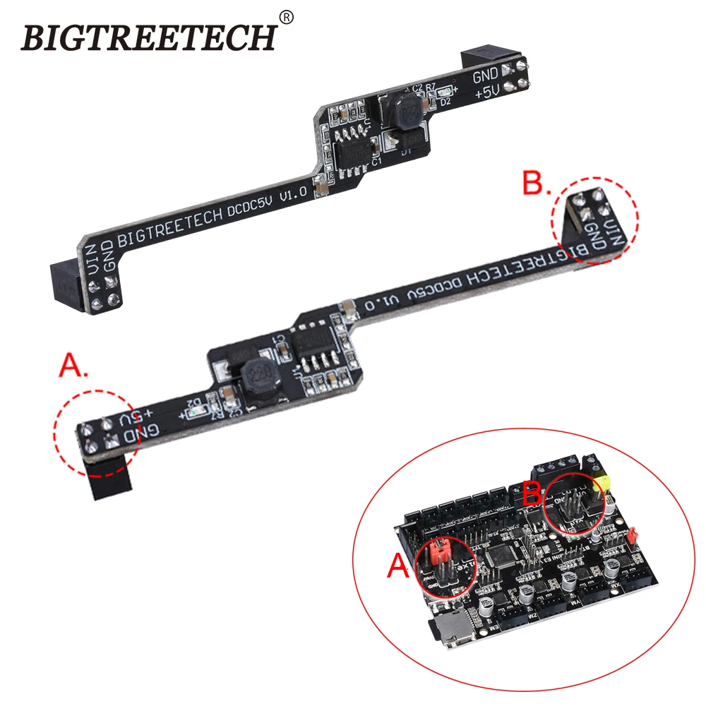 BIGTREETECH E3 DCDC5V V1.0 Power Module 5V For SKR MINI E3 V2.0&SKR MINI E3 V3.0 32Bit Control Board RGB Light